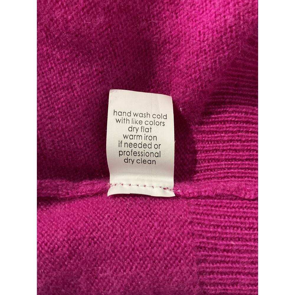 27 Miles Malibu Cashmere Fuchsia Lita Sweater Size S NWT - Picture 6 of 6